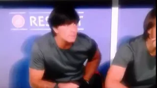 Oh no Joachim Low! You didn't! (Germany NT coach smells his balls)