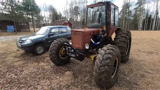 Ставим колеса от Ракетовоза на Турбо-Трактор!