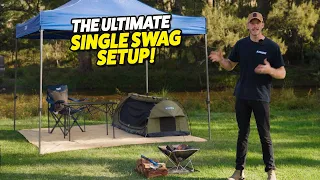 Next-Level Single Swag Camp Setup!