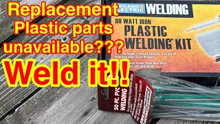 Harbor Freight plastic welding kit review| plastic welding| repair broken plastics