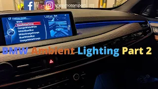 BMW Ambient Light Coding Part 2 for F15/F16 using bimmercode