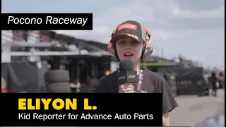 Kid Reporter live from Pocono Raceway!