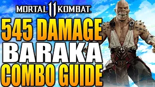 Mortal Kombat 11 Baraka Combos - MK11 Baraka Combo Tutorial Daryus P