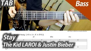 The Kid LAROI, Justin Bieber - Stay | Bass Cover TAB