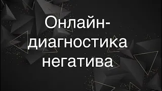 Онлайн-Диагностика негатива в моменте