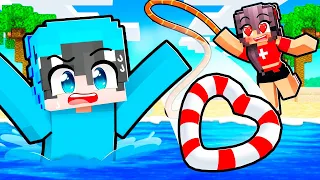 Enamoré a la SOCORRISTA de la Playa en Minecraft...