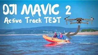 DJI Mavic 2 Pro Active Track Test of Surf Rescue Boat Real Life Review