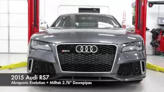 Akrapovic Audi RS7 Evolution Exhaust + Milltek Downpipes