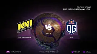 🔴 Natus Vincere vs OG | Bo2 | The International 2019