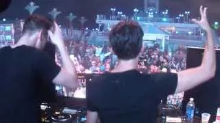 Firebeatz - "Crackin & Helicopter" Live @ Pool Stage - Groove Cruise Miami 2014 2-1-14