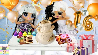 TWIN DOLLIE & POLLY SWEET 16 BIRTHDAY PARTY! - The BIGGEST OMG DOLLS Bday Party at LOL Family House!