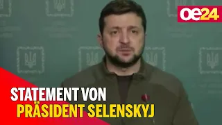 Präsident Selensky zur aktuellen Situation in der Ukraine