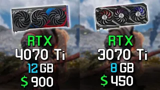 NVIDIA RTX 4070 Ti vs RTX 3070 Ti| Test in 10 Games 4K Ultra