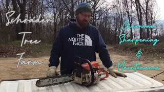 How to hand sharpen a Stihl chainsaw blade & do quick maintenance in under 5 minutes