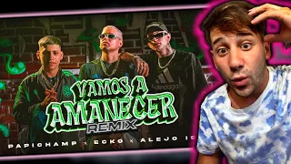 ZUKWAAN REACCIONA a Papichamp, ECKO, Alejo Isakk - Vamos A Amanecer (Remix) (Video Oficial)