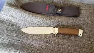 Grand way knives fixed blade spearpoint knife