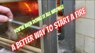 Upside Down Fire - A better way to start a fire!