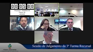 TJGO - 3ª Turma Recursal - Sessão AO VIVO - 25/04/2024 às 09h