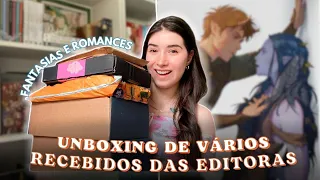 *unboxing* de MUITOS recebidos das editoras | book haul 📚