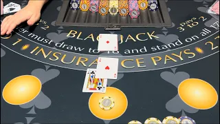 Blackjack | $600,000 Buy In | ABSOLUTELY INCREDIBLE HIGH LIMIT COMEBACK! CRAZY END OF SHOE STREAK!