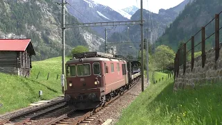 bls Autoverlad Lötschberg [2] Kandersteg - Goppenstein mit Re 425