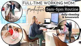 5AM-5PM Full-time Working Mom Routine | Daily Cleaning & Housework Routine