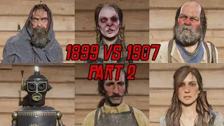 Red Dead Redemption 2 1899 vs 1907 Characters Changes Part 2