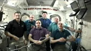 Поздравление с Днем Космонавтики с МКС