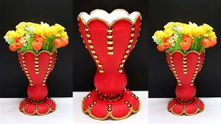 Ide Kreatif Vas Bunga dari Botol Plastik Bekas | Plastic bottle flower vase DIY Ideas