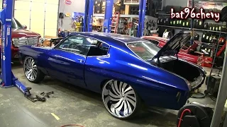 ULTIMATE AUDIO: Blue 70 Chevelle SS on 26"/24" Forgiatos IN THE WORKS - 1080p HD