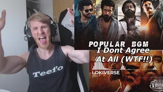 Top 10 Best And Most Popular BGM of all time • Reaction By Foreigner ft. Master, Kgf, Lokiverse