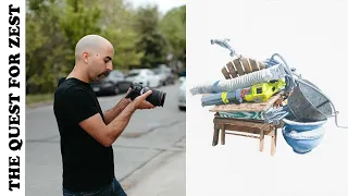 Turning Trash into Treasure! Jason Webb's 10-Year Art Odyssey Painting Trash Piles JAW DROPPING!