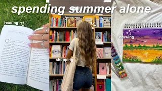 how to spend the summer alone 🛁 self care, hobbies, and reading