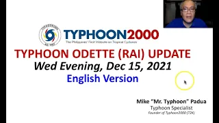 Typhoon #OdettePH (#Rai) Update - Wed Evening, 12/15/21 (English Ver)