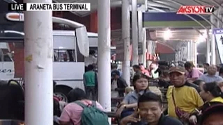 Ilang biyahe ng bus pa-probinsya, fully booked na