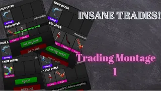 Murder Mysery 2 Trading Montage Part 1  I  INSANE ICEWING TRADES!