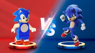Sonic Dash - Movie sonic VS LEGO sonic - Movie Sonic vs All Bosses Zazz Eggman