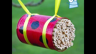 How to make a Tin Can Insect House | Gardening Crafts for Kids