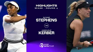 Sloane Stephens vs. Angelique Kerber | 2024 Miami Round 1 | WTA Match Highlights