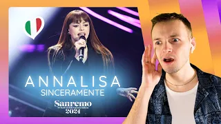 ANNALISA with "SINCERAMENTE" at SANREMO 2024: I watched her live performance and reacted to it!