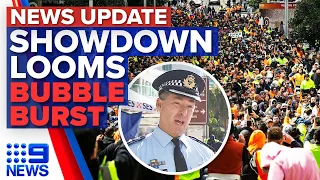 Victoria Police better prepared for protests today, Queensland border bubble burst | 9News Australia