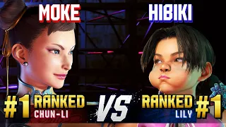 SF6 ▰ MOKE (#1 Ranked Chun-Li) vs HIBIKI (#1 Ranked Lily) ▰ Ranked Matches