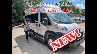 Exclusive Tour of the All NEW 2022 Thor Rize 18A (18' RV with a Pop-Top & Wetbath)