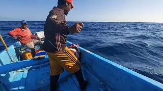 how to catch yellowfin tuna in the Indian Ocean sea amazing fishing videos