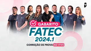 Gabarito FATEC 2024.1 – Correção de prova AO VIVO