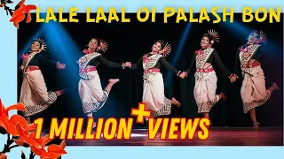 Lale Laal Oi Palash Bon ~ Jhumur Dance | Live Bengali Folk Dance | Shailee Annual Show 2023 |