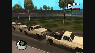 GTA San Andreas - Tow Truck Train [10 Trucks Edition]