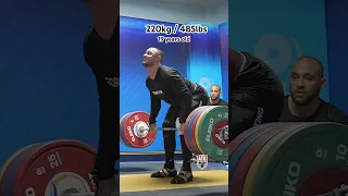 19 y/o Karlos Nasar (89kg 🇧🇬) 220kg / 485lbs Clean & Power Jerk Slow Motion! #weightlifting