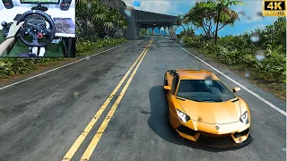 LAMBORGHINI AVENTADOR | THE CREW MOTORFEST | LOGITECH G29 STEERING WHEEL GAMEPLAY