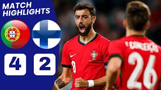 Portugal vs Finland HIGHLIGHTS (4-2): Ruben Dias, Diogo Jota, Bruno Fernandes GOALS.